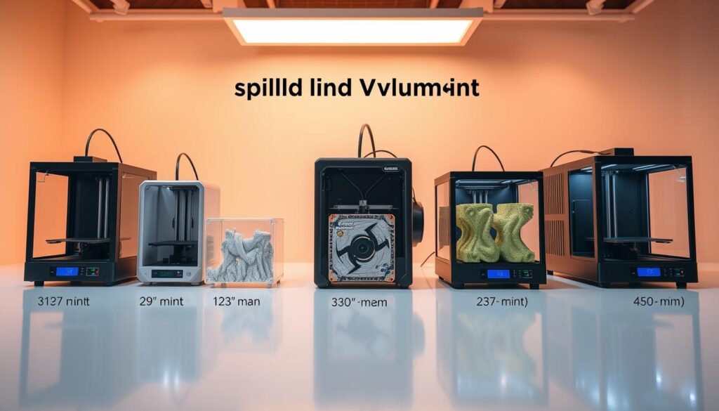 3D-Drucker Bauvolumen Größenvergleich