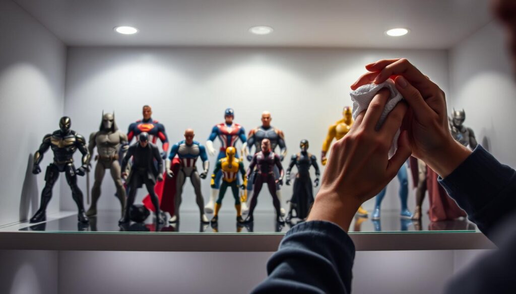 Actionfiguren Aufbewahrung und Pflege