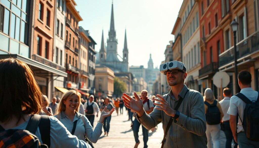 Virtuelle Reiseführer in interaktiven Stadtführungen