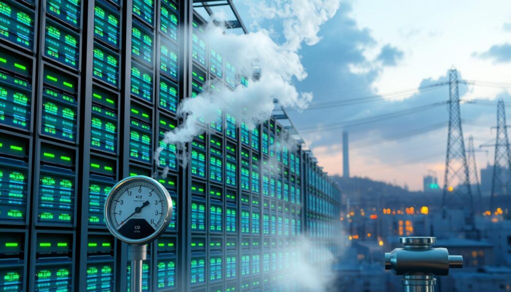 CO₂-Emissionen und Wasserverbrauch von Rechenzentren