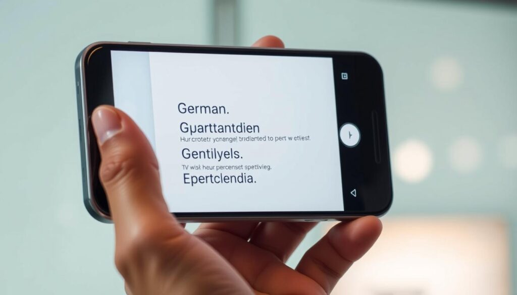 Google Lens visuelle Übersetzung
