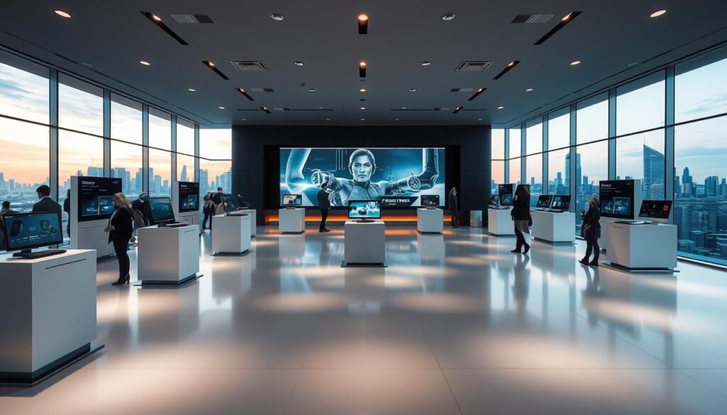 KI-Demonstratoren im Showroom