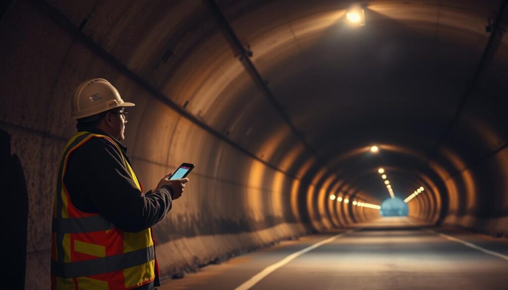 Manuelle Tunnelinspektion