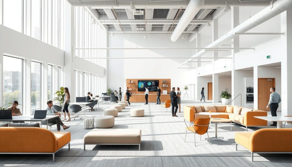 Moderne Bürokonzepte und Social Hubs
