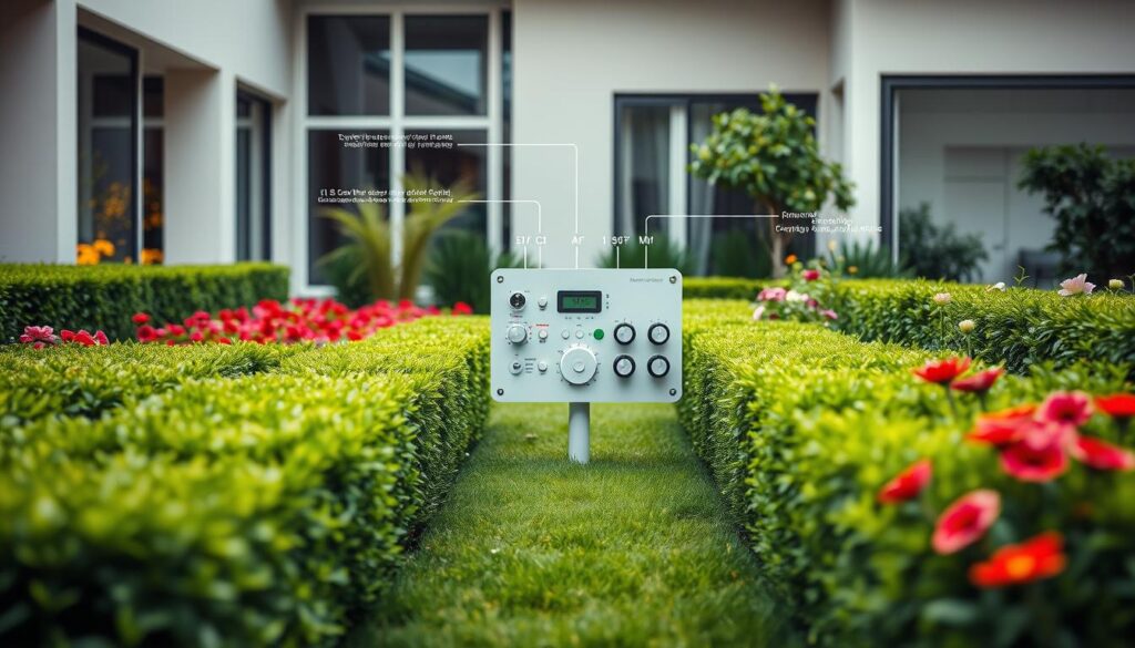 Moderne Gartentechnik mit Sensoren