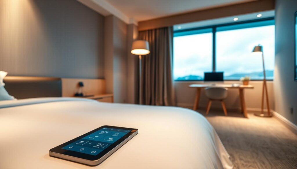 Personalisierte Lichtsteuerung im Hotelzimmer