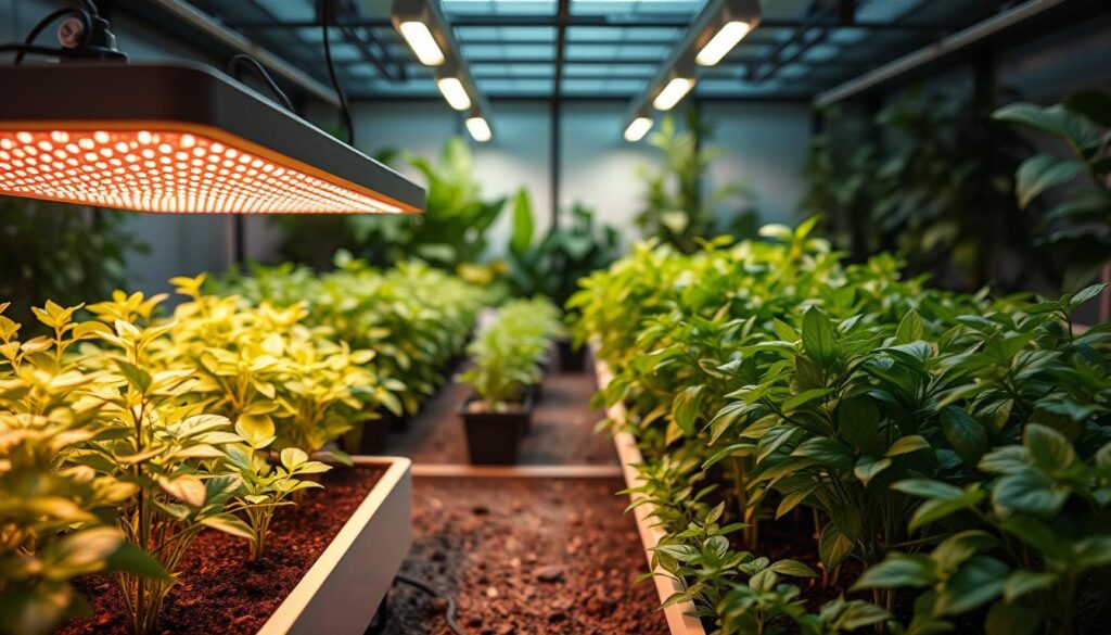 Smartes Lichtsystem für Pflanzenwachstum