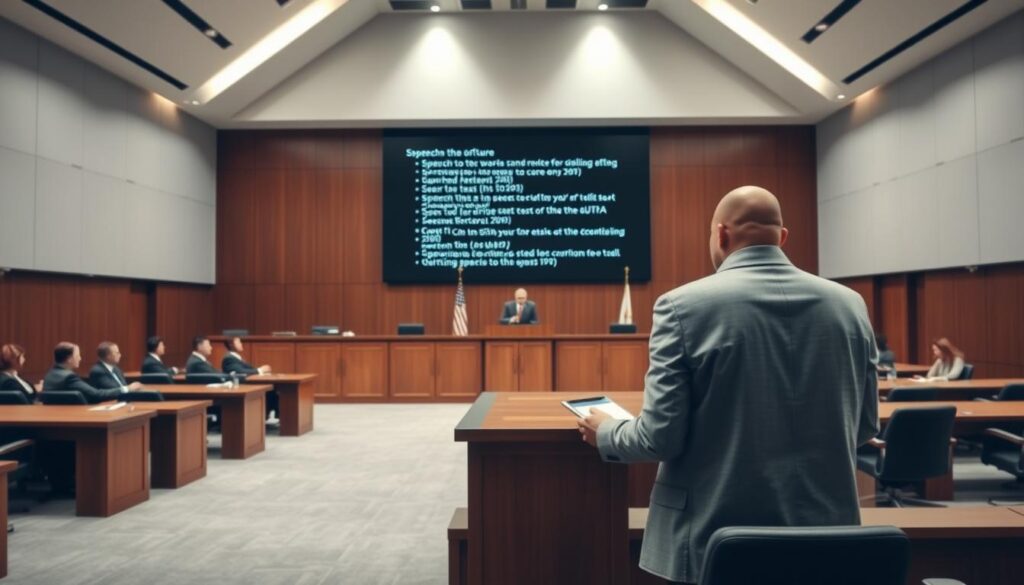 Spracherkennung Gerichtsbetrieb