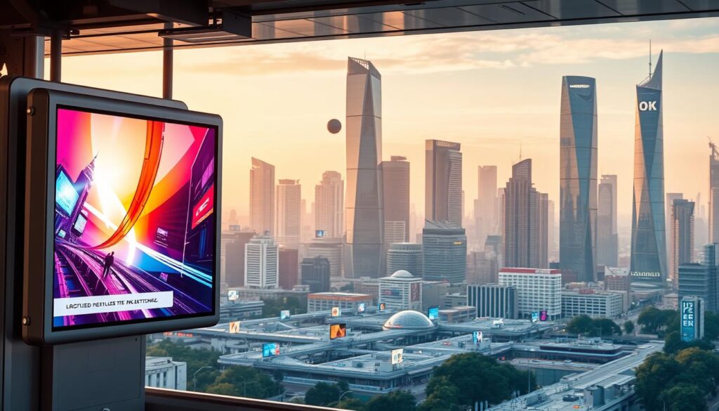 digitale Außenwerbung Technologie