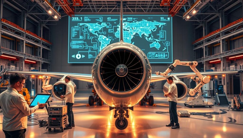 moderne Flugzeugwartungssysteme