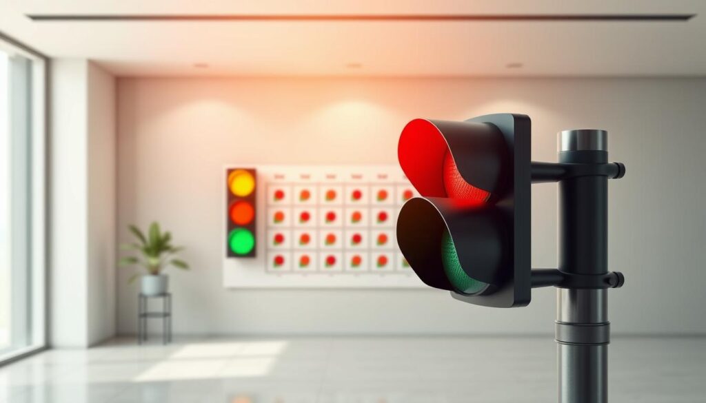 Ampelschema Projektstatusanalyse