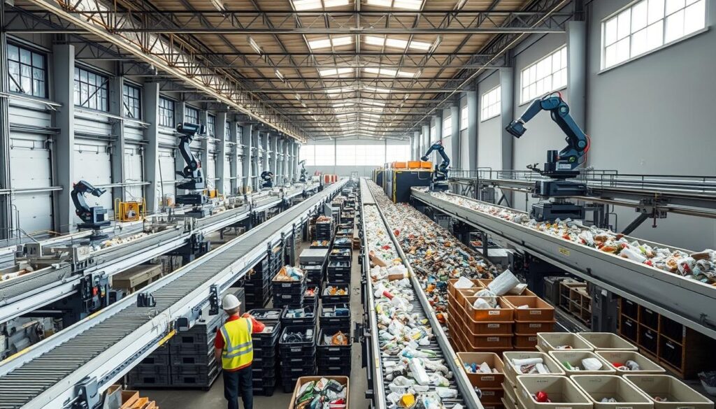 Automatisierte Sortieranlage Burrtec