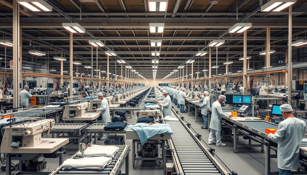 Automatisierung in der Textilproduktion