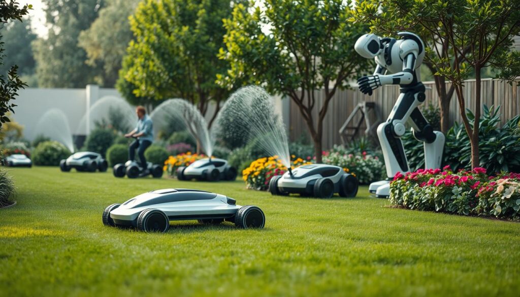 Autonome Gartenhelfer in Aktion