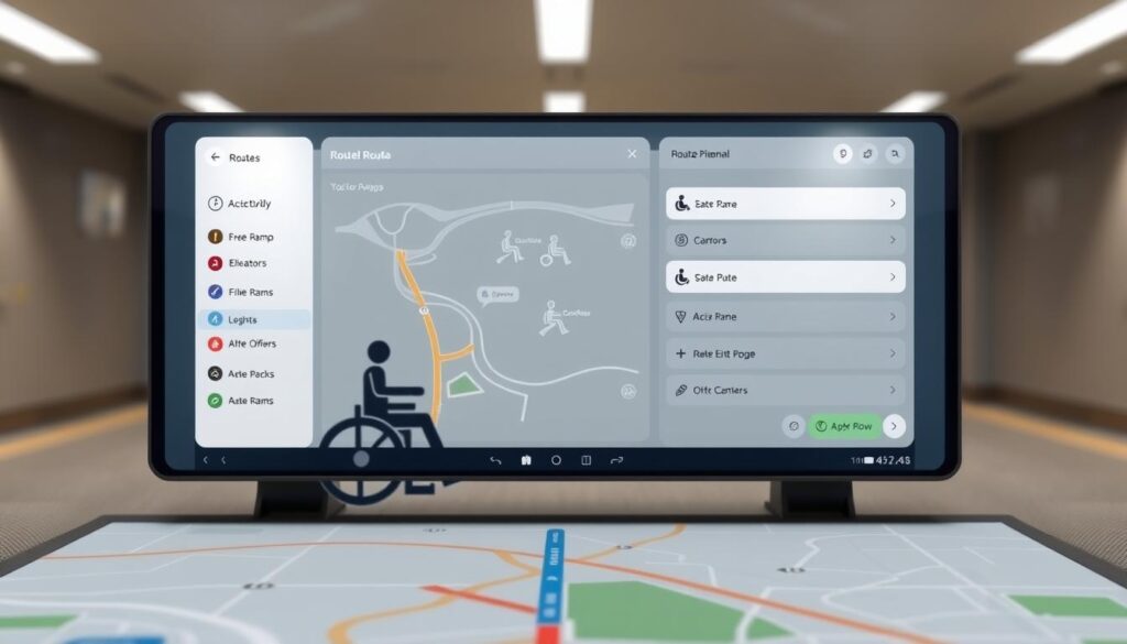 Digitale Routenplanung Barrierefreiheit