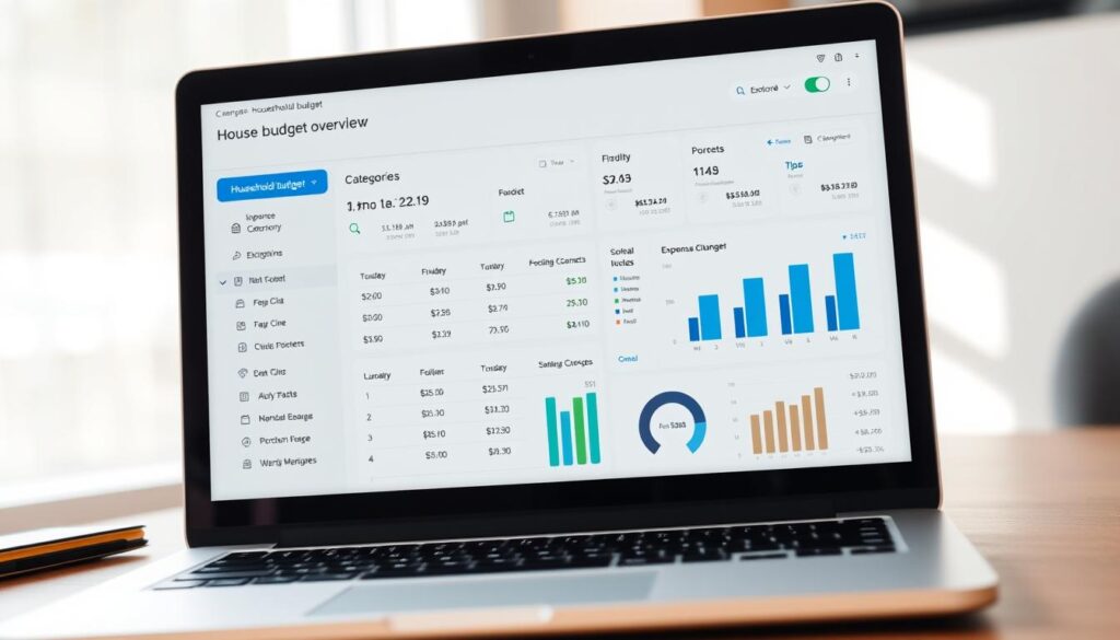 Digitales Haushaltsbuch Übersicht