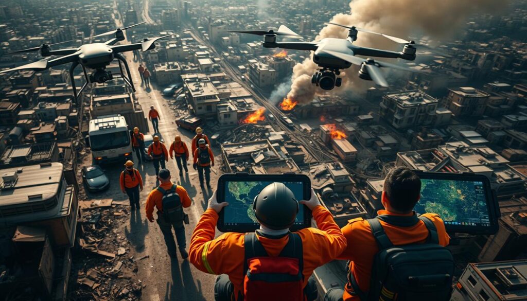 Drohnenbilder Katastrophenschutz