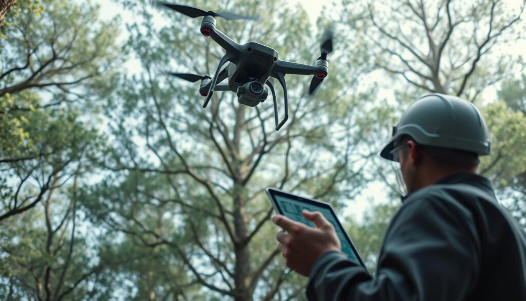 Drohnentechnologie in der Baumkontrolle
