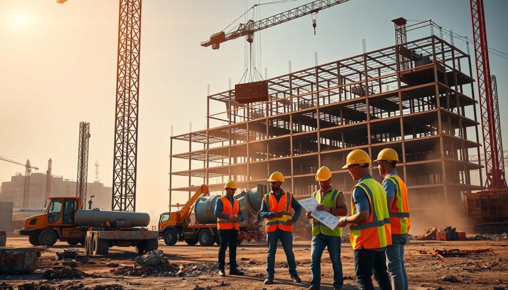 Echtzeit-Bildanalyse Baustelle