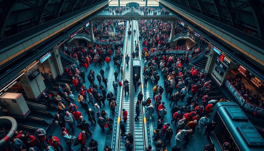 Echtzeitanalyse von Personenströmen in Bahnhöfen