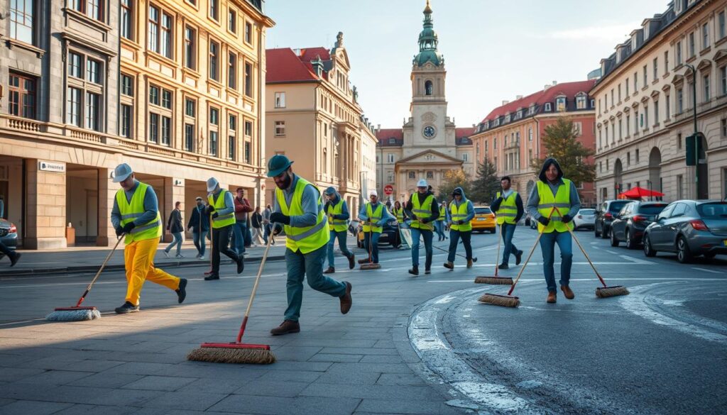 Erfolgreiche Straßenreinigung in Potsdam
