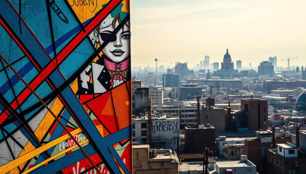 Farbkomposition in urbaner Kunst