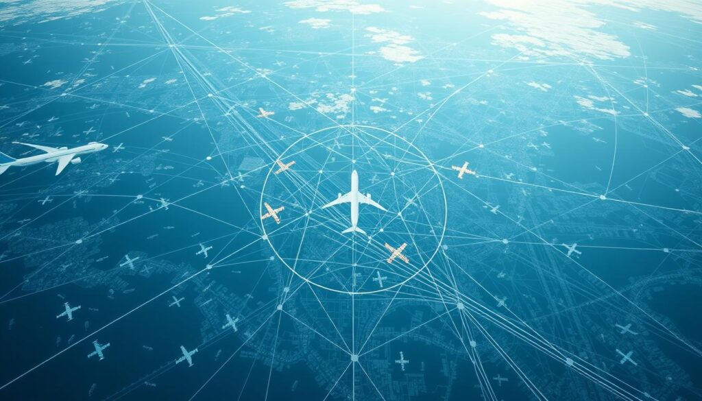 Flugbewegungen Analyse Luftraum
