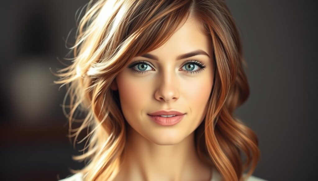 Frisuren für herzförmige Gesichtsformen