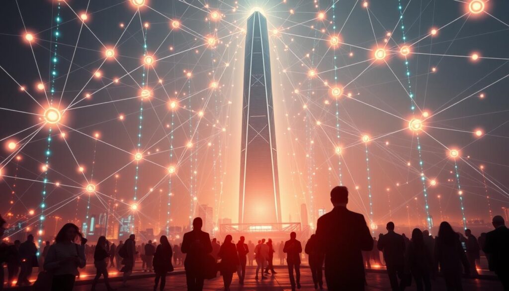 Globale Kommunikation durch Technologie