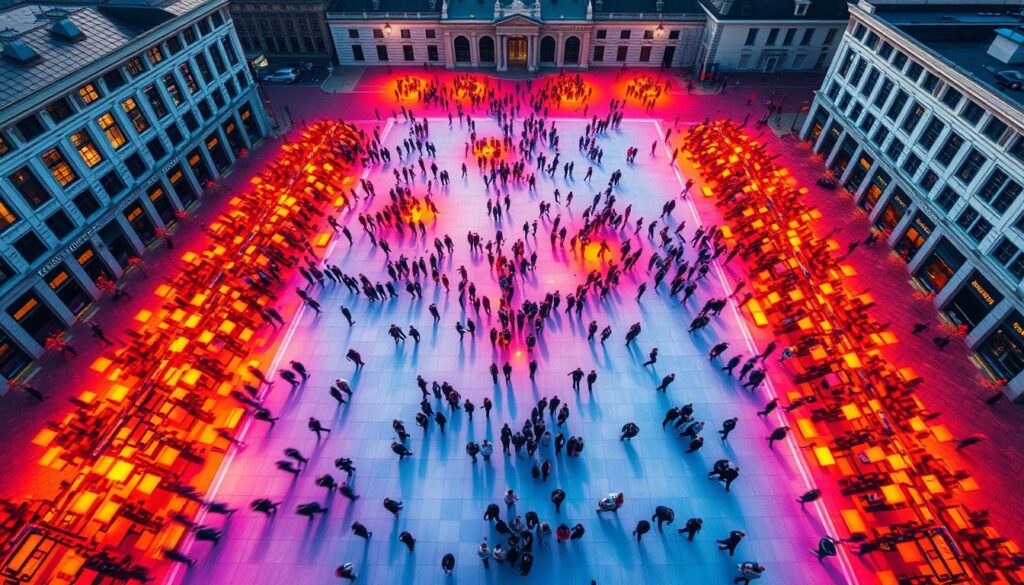 Heatmap-Analyse öffentlicher Räume