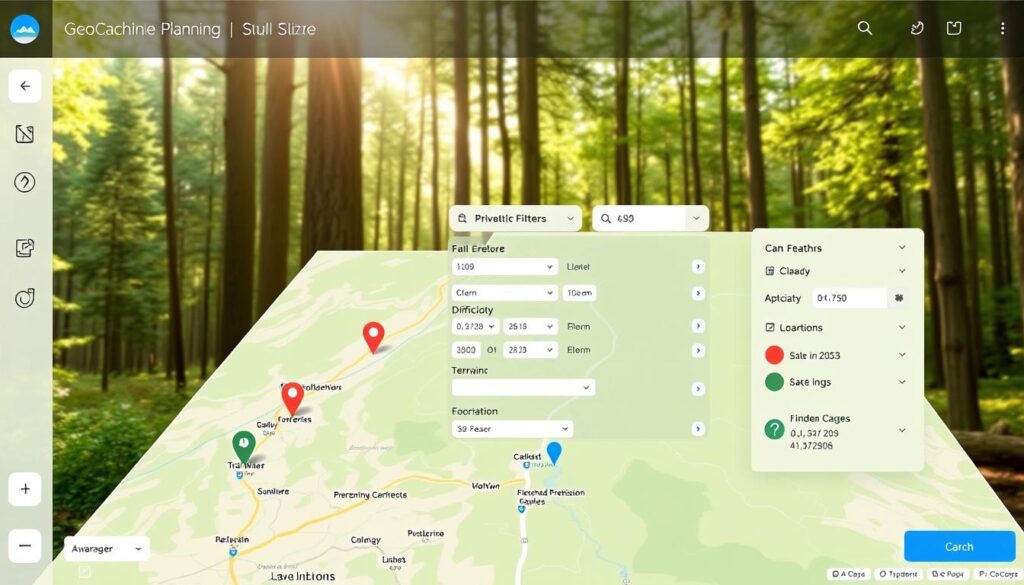 Individuelle Geocaching-Routenplanung