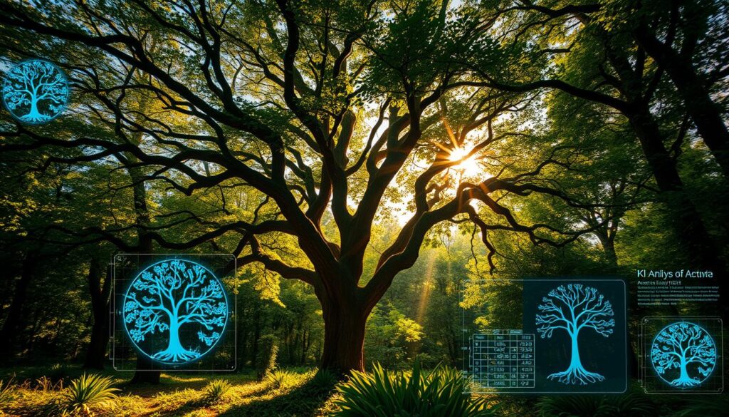 KI-Analyse von Bäumen