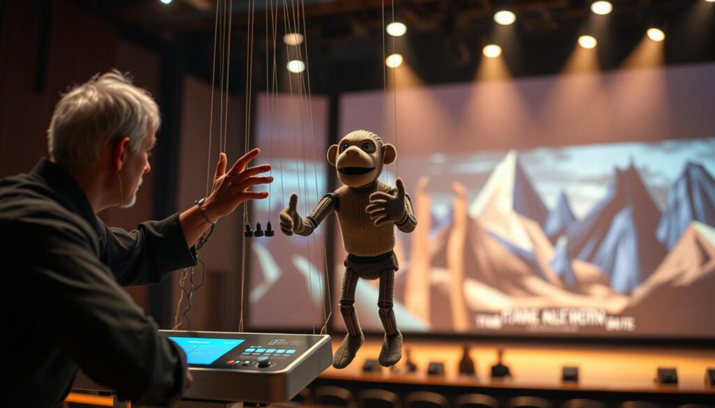 KI-Puppensteuerung im modernen Theater