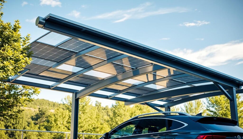 KI-gesteuerte Solarcarport-Technologie