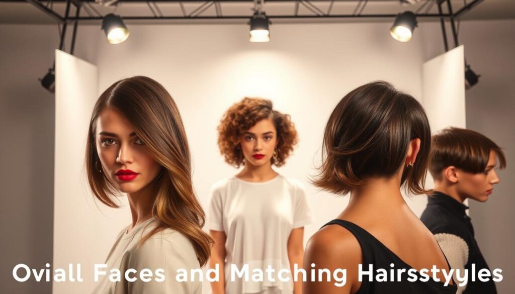 KI-optimierte Frisuren für ovale Gesichter