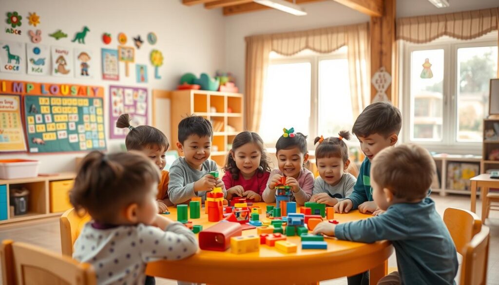 Kinder spielerisch Sprache lernen
