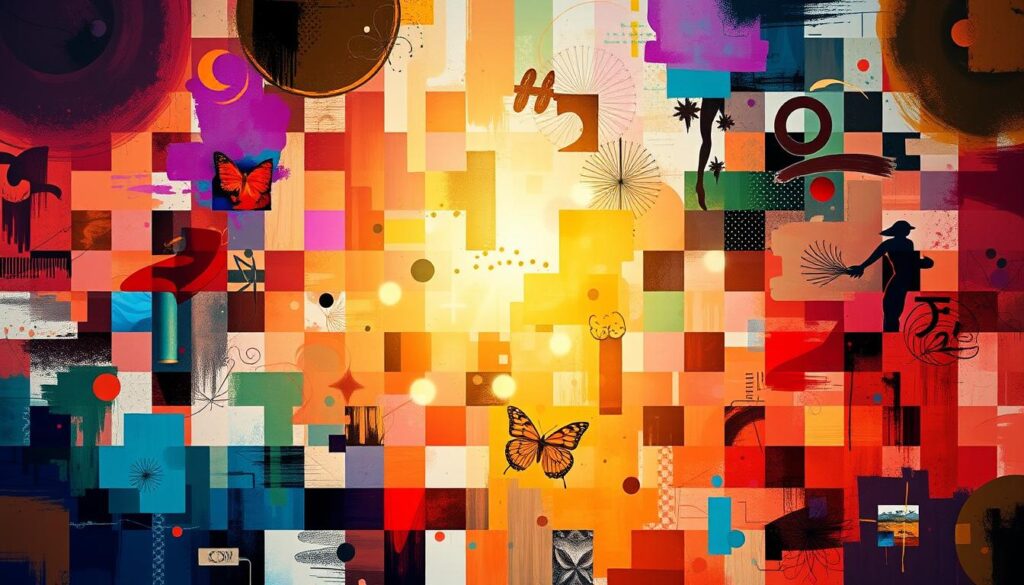 Kreative Digitale Leinwand Patchwork