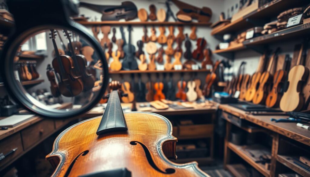 Materialanalyse im Geigenbau