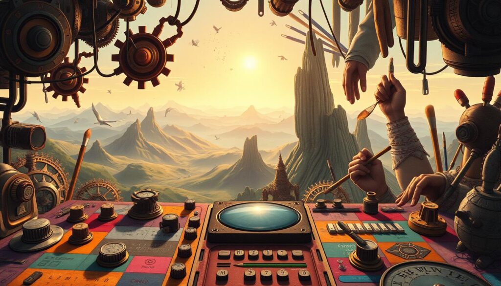 Midjourney Patchwork Worldbuilding-Tool