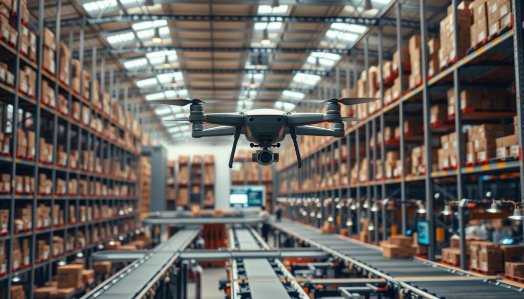 Moderne Lieferlogistik Technologie