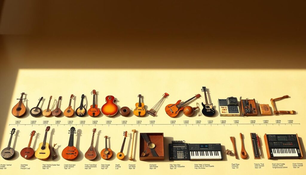 Musikinstrumente Klassifikation Geschichte