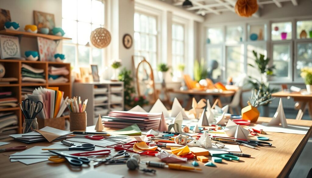 Papierbasteln Kreativität