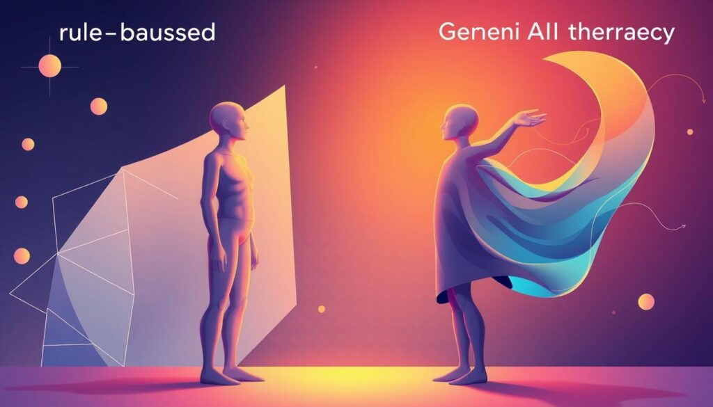 Regelbasierte vs generative KI Therapie