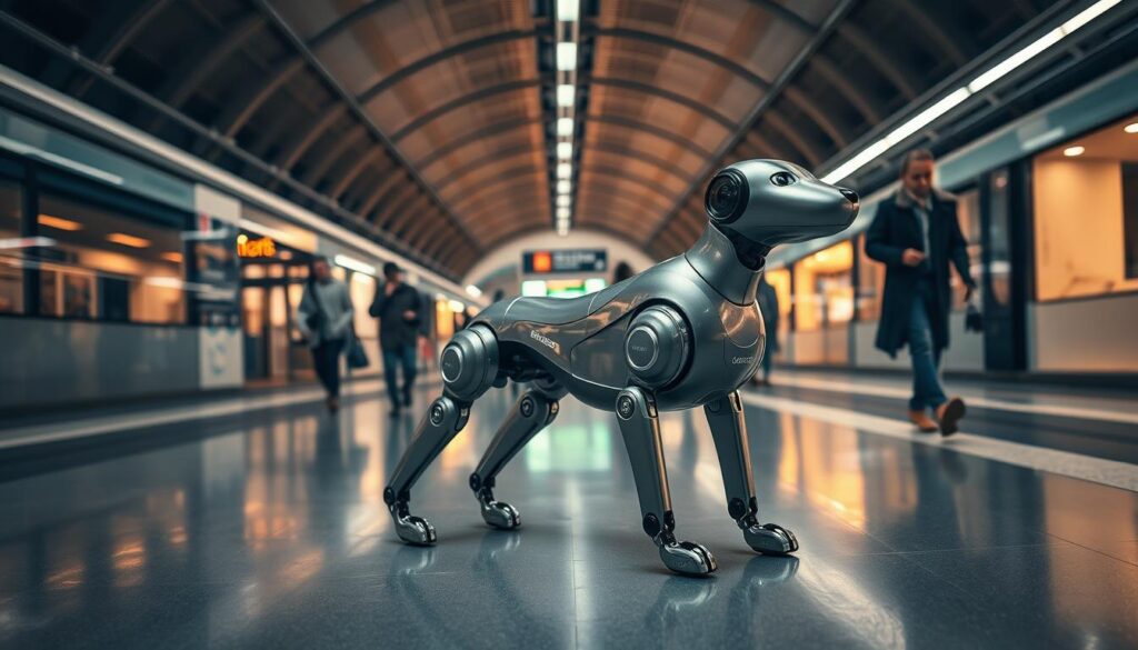 Roboterhund Spot S-Bahn
