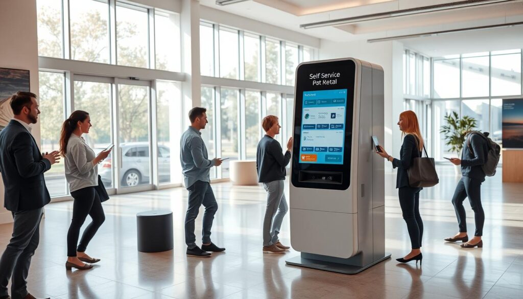 Self-Service-Kiosk Autovermietung