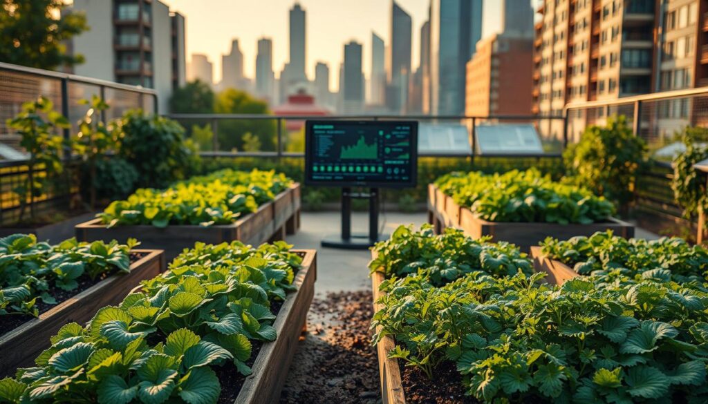 Sensorbasierte Datenanalyse urbaner Gärten