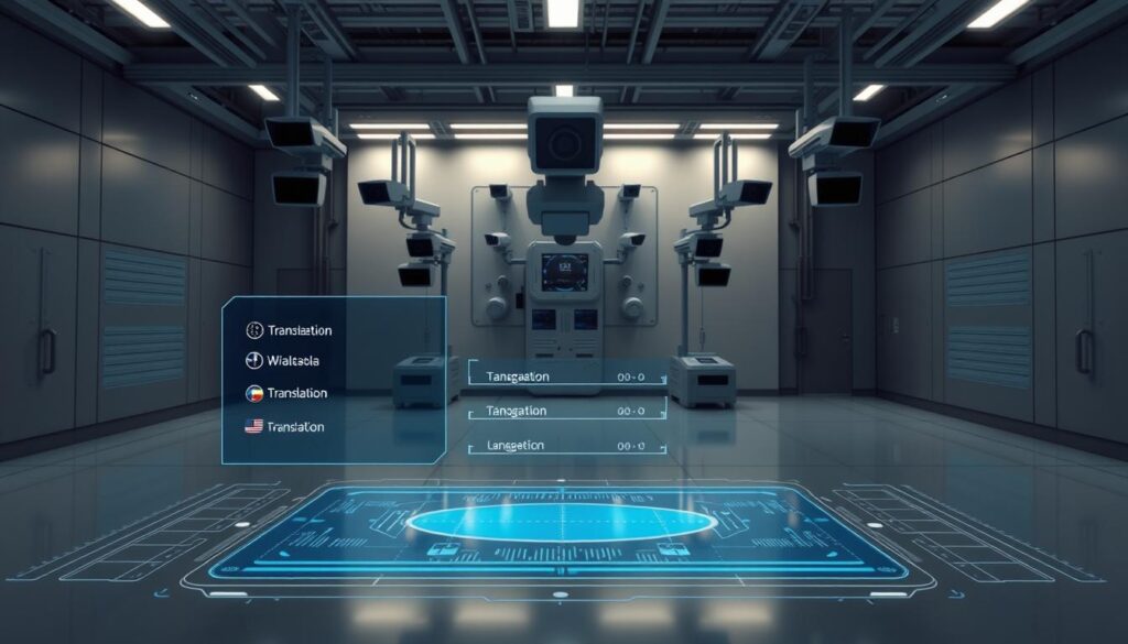 Sicherheitstechnologie Echtzeit-Übersetzung