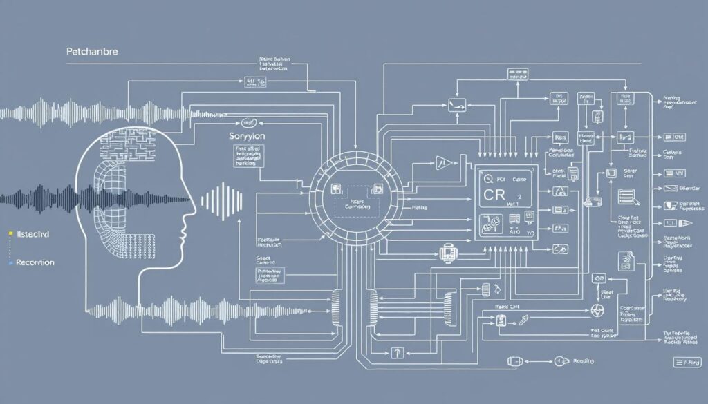 Sprache KI-Steuerung Diagramm Sprache KI-Steuerung Diagramm