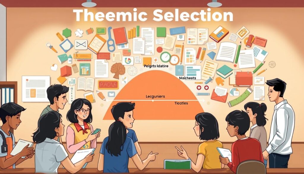 Sprachlernprogression und Themenauswahl