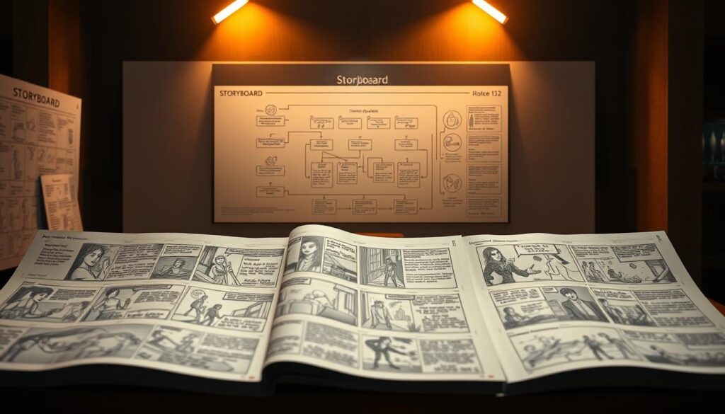 Storyboard-Komponenten Visualisierung